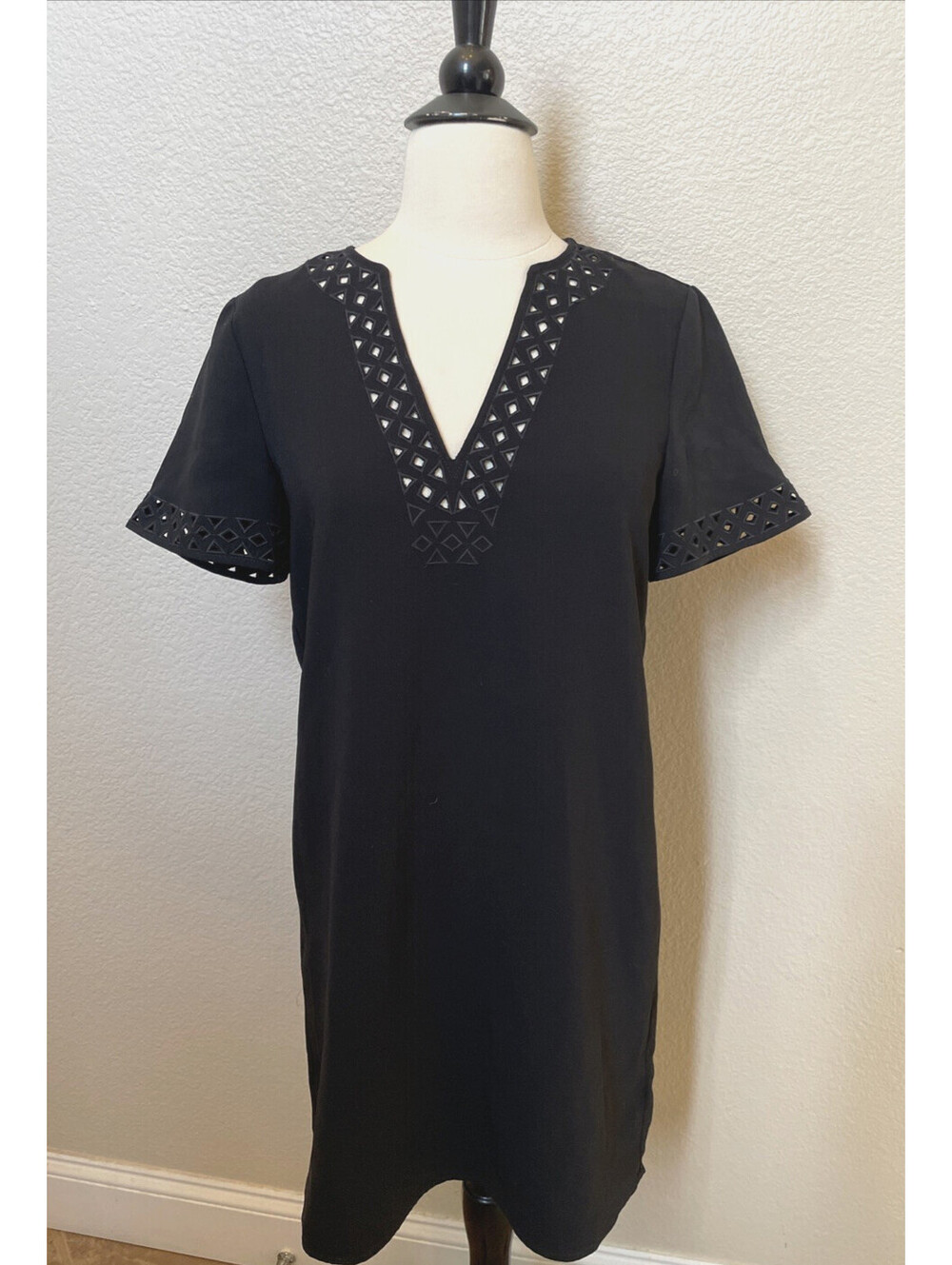 Madewell Ballad SZ 0 Tunic Dress Black V-neck Short Coverup Real Housewives Core